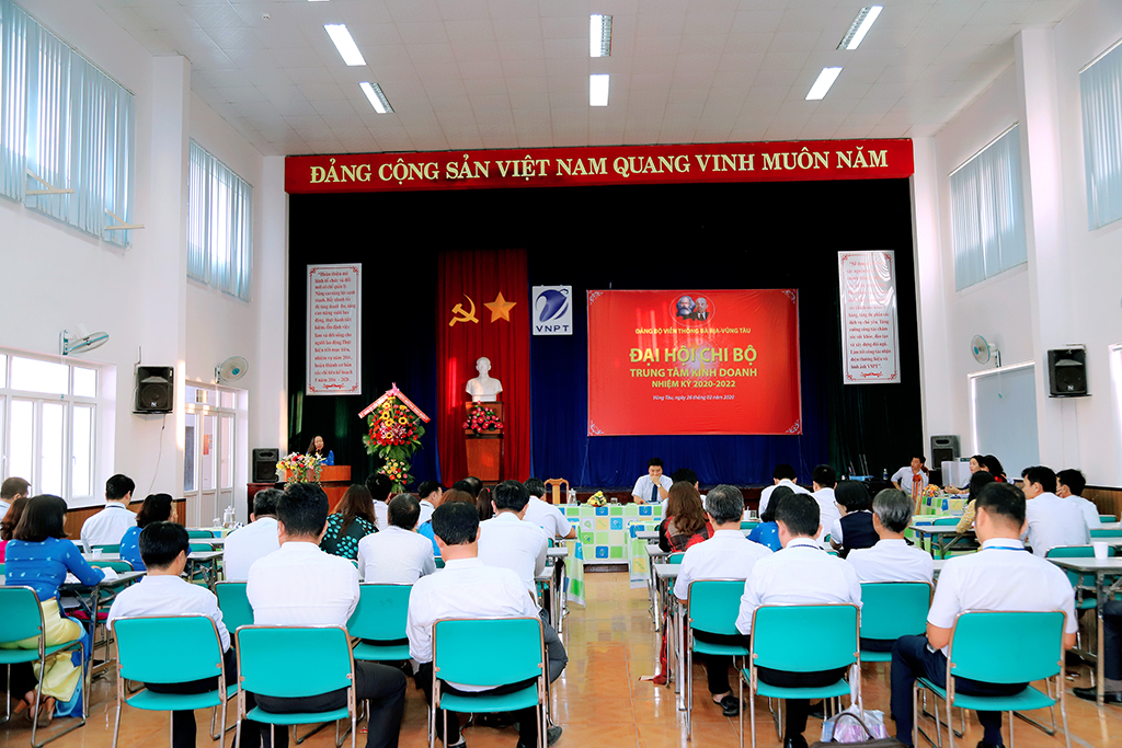 To&agrave;n cảnh Đại hội chi bộ Trung t&acirc;m Kinh doanh, Nhiệm kỳ 2020-2022
